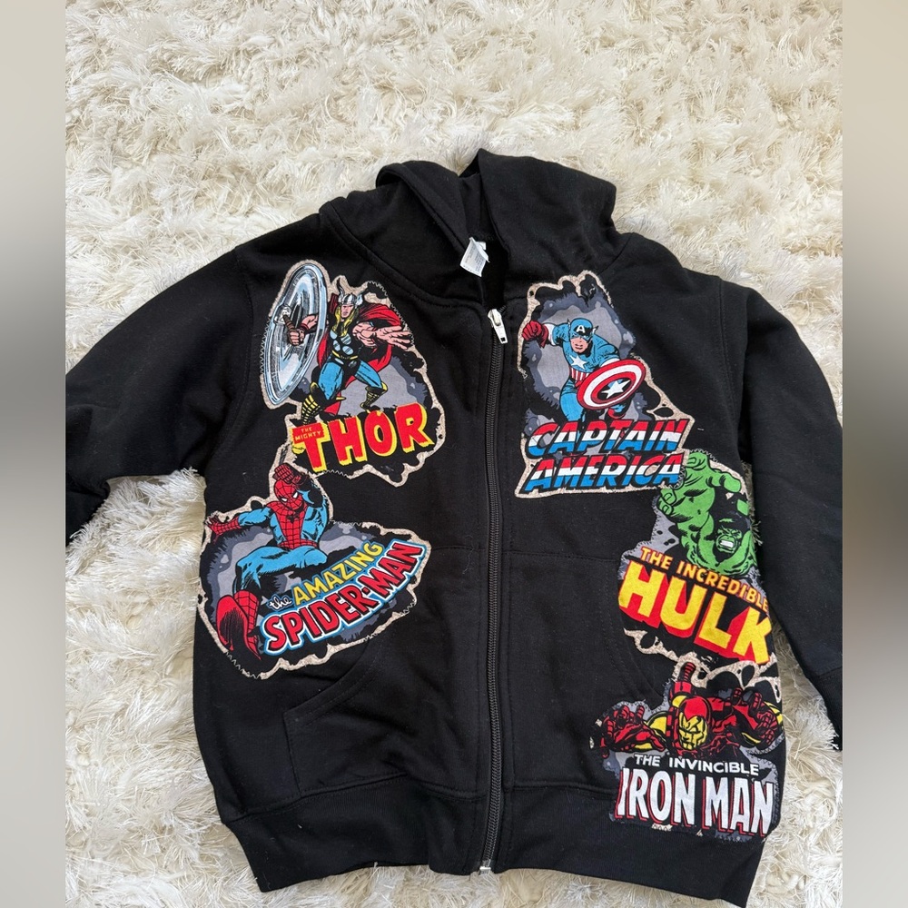 Marvel Superhero Black Hoodie